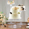 3-Tier Clear Acrylic Cake Stand Set, Cupcake Holder Dessert Pedestals