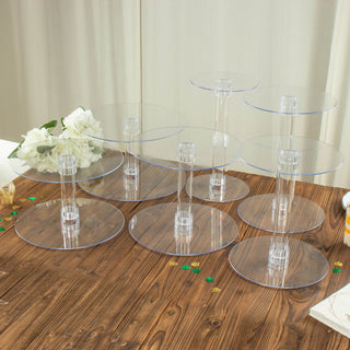 Create Memorable Events with the 6-Tier Clear Acrylic Cake Stand Set