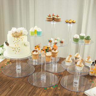 Elegant and Versatile 8-Tier Clear Acrylic Cake Stand Set