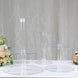 16" Round 4-Tier Clear Acrylic Cake Stand Set and Cupcake Dessert Holder