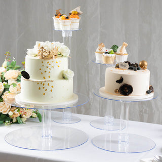 Create an Unforgettable Dessert Display with the Acrylic Cake Stand Set