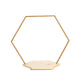 28inch Hexagon Wedding Arch Cake Stand, Metal Floral Centerpiece Display#whtbkgd
