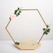 28inch Hexagon Wedding Arch Cake Stand, Metal Floral Centerpiece Display