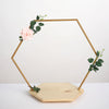 28inch Hexagon Wedding Arch Cake Stand, Metal Floral Centerpiece Display