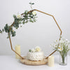 27inch Nonagon Wedding Arch Cake Stand, Metal Floral Centerpieces Display