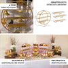 21inch Matte Gold Metal 3-Tier Cupcake Stand, Round Dessert Holder, Appetizer Display