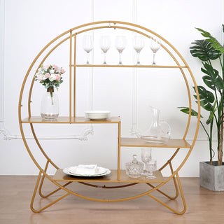 Elevate Your Dessert Display with a Stunning Gold Metal Round Cake Stand