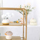 19Inch Gold Metal Square 3-Tier Cake Stand, Cupcake Tower, Dessert Holder