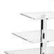 17inch Heavy Duty Acrylic Square 5-Tier Cake Stand, Dessert Display Cupcake Holder