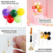 11 Pcs | Confetti Balloon Garland Cloud Cake Topper, Mini Cake Decorations - Black, Clear & Gold