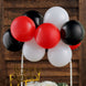 11 Pcs | Balloon Cake Topper Kit, Mini Balloon Garland Cloud Cake Decorations - Black, Red and White