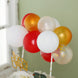 14 Pcs | Confetti Balloon Cake Topper Kit, Mini Balloon Garland Cloud Cake Decorations - Clear, Gold, Red and White