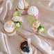 3 Pcs | Gold Acrylic Happy Birthday Cake Topper & Silk Flower Clusters, Cake Decorations
