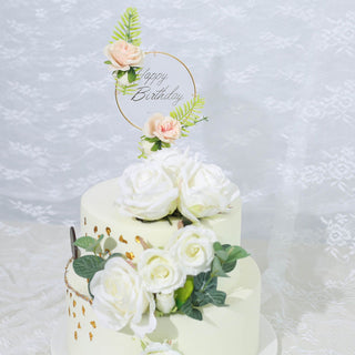 Silk Flower Clusters and Cake Decorations
