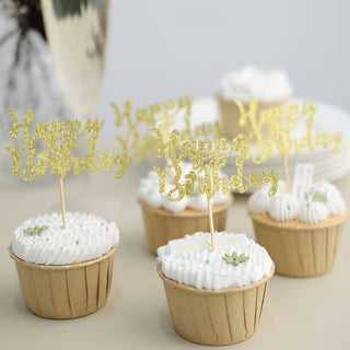 Versatile and Stylish Party Decoration Supplies in Glitter Gold