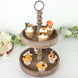 20inch Rustic Brown 2-Tier Wooden Cupcake Stand, Farmhouse Style Serving Tray Stand