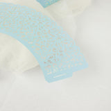 25 Pack | Blue Lace Laser Cut Paper Cupcake Wrappers, Muffin Baking Cup Trays
