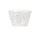 25 Pack | White Lace Laser Cut Paper Cupcake Wrappers, Muffin Baking Cup Trays#whtbkgd