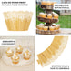 25 Pack | Natural Wood Grain and Lace Print Boho Cupcake Wrappers