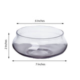 7inch Floating Candle Glass Bowl Centerpiece, Multi Purpose Table Decor