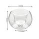 6 Pack | 3inch Crystal Clear Glass Globe Tealight Votive Candle Holders