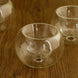 6 Pack | 3inch Crystal Clear Glass Globe Tealight Votive Candle Holders