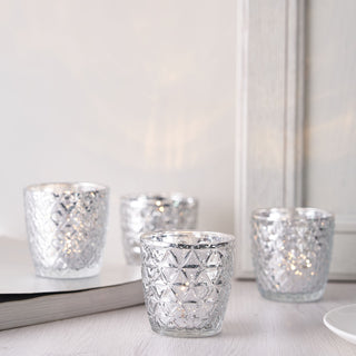 The Perfect Gift for Any Occasion - Silver Mercury Glass Votive Candle Holders