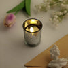 12 Pack | 2inch Silver Mercury Glass Candle Holders, Votive Tealight Holders - Speckled Design