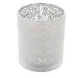3inch Frosted Mercury Glass Candle Holders, Votive Candle Containers - Honeycomb Design#whtbkgd