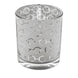 3inch Silver Mercury Glass Candle Holders, Votive Candle Containers - Honeycomb Design#whtbkgd