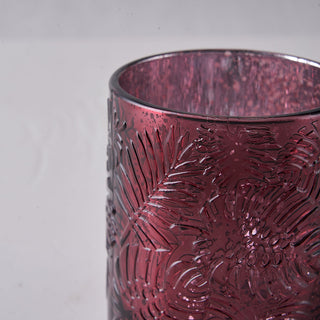 The Perfect Addition to Your Event Decor - Burgundy Mercury Glass Candle Holders