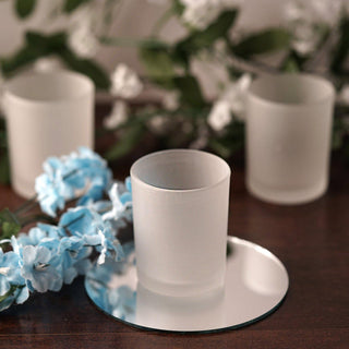 Create a Romantic Ambiance with Frosted Glass Votive Candle Holders