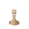 6 Pack | 4inch Gold Glass Diamond Pattern Pillar Votive Candle Stands#whtbkgd