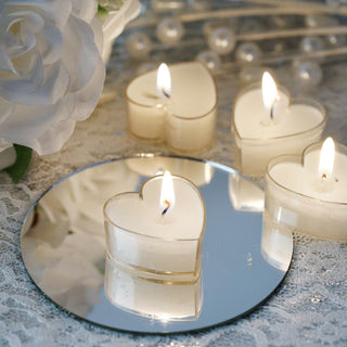 Create a Dreamy Atmosphere with White Heart Shaped Tealight Candles