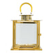 10inch Gold Cage Top Stainless Steel Candle Lantern Centerpiece Outdoor Metal Patio Lantern