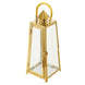 15inch Gold Cone Top Stainless Steel Candle Lantern Centerpiece Outdoor Metal Patio Lantern#whtbkgd
