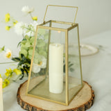 Metal Candle Lantern, Geometric Hanging Terrarium, Table Centerpiece Indoor/Outdoor Planter Lantern
