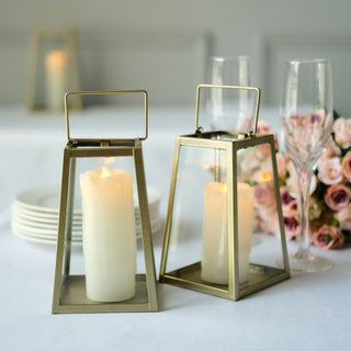 Add Warmth and Elegance to Your Space with Gold Metal Candle Lanterns