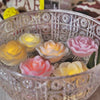 4 Pack | 2.5inches Gold Rose Flower Floating Candles, Wedding Vase Fillers