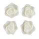4 Pack | 2.5inches Ivory Rose Flower Floating Candles, Wedding Vase Fillers#whtbkgd