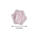4 Pack | 2.5inches Pink Rose Flower Floating Candles, Wedding Vase Fillers