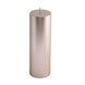 9inches Blush/Rose Gold Dripless Unscented Pillar Candle, Long Lasting Candle#whtbkgd