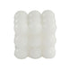 White Bubble Cube Long Burning Paraffin Wax Candle Set, Unscented Pillar Candle Gift#whtbkgd