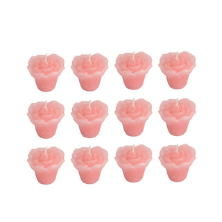 Add a Touch of Elegance with Pink Mini Rose Flower Floating Candles