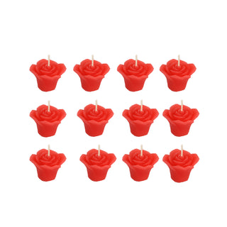 Enhance Your Event Decor with Red Mini Rose Flower Floating Candles