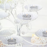 9 Pack | Metallic Silver Tealight Candles, Unscented Dripless Wax - Textured Design