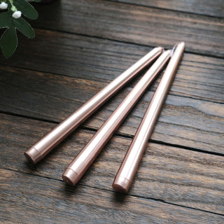 Add Elegance and Sophistication with Metallic Rose Gold Taper Candles