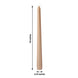 12 Pack | 10inch Beige Premium Wax Taper Candles, Unscented Candles