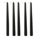 12 Pack | Black 10inch Premium Wax Taper Candles, Unscented Candles#whtbkgd