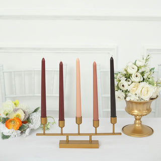 Versatile and Reliable: 10" Mixed Natural Premium Wax Taper Candles